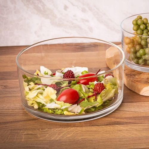 Salaterka szklana na sałatkę owoce miska prosta Edwanex 24 cm 3 l na Arena.pl