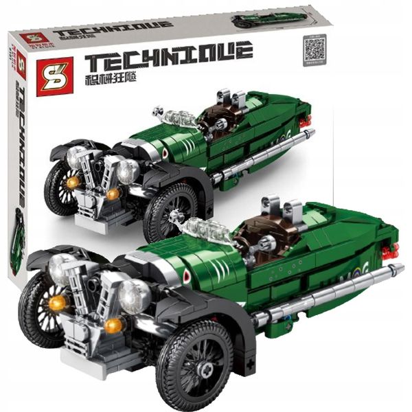 KLOCKI SAMOCHÓD TRÓJKOŁOWY 3 WHEELER MORGAN 487 zdjęcie 1