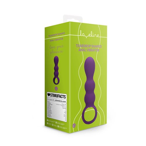 teardrop shaped anal vibrator   clear purple na Arena.pl