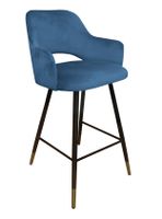 Hoker krzesło barowe Milano podstawa czarna/złota MG33