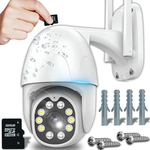 Kamera zewnętrzna obrotowa do monitoringu ZOOM WIFI SD 32 GB na Arena.pl