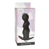 plug anal spiral vibrating black