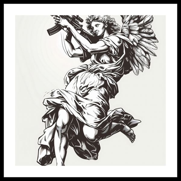 Plakat 40x40cm Anioł Wojny zdjęcie 3