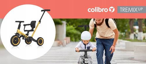 Rowerek dziecięcy TREMIX Up 6w1 banana COLIBRO na Arena.pl