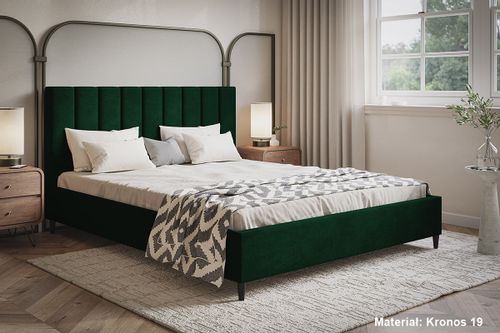 Łóżko tapicerowane Hamilton 120x200 stelaż nóżki na Arena.pl