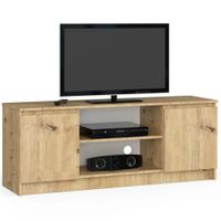 Szafka rtv, stolik, NOVA, 140x40x55 cm, dąb artisan, mat | TYLETEGOTU