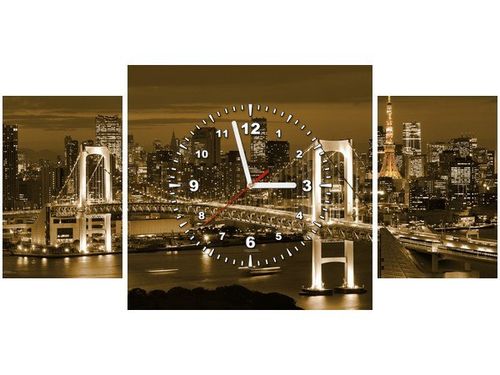 80X40CM ZEGAR RAINBOW BRIDGE TOKIO OBRAZ na Arena.pl