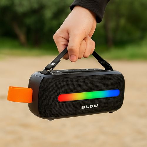 GŁOŚNIK BLUETOOTH PRZENOŚNY RADIO FM USB BEZPRZEWODOWY KARAOKE RGB MIKROFON na Arena.pl