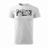 Koszulka motocyklowa na motor MZ ETZ 150 250 męska biała REGULAR M