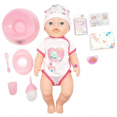 LALKA INTERAKTYWNA BABY LOVE DLA DZIEWCZYNKI 9W1 + AKCESORIA na Arena.pl