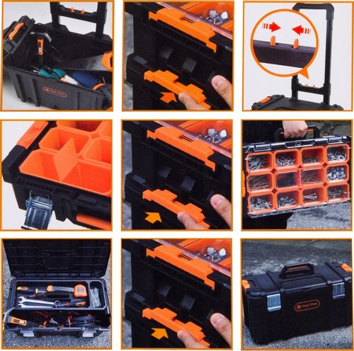 Skrzynka narzędziowa modułowa 4w1 mobilna - TACTIX na Arena.pl