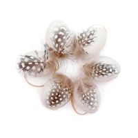 JAJKA WIELKANOCNE ZAWIESZKI BIAŁE KOMPLET 6 sztuk