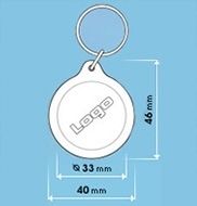 Brelok do kluczy akryl komponenty miejsce na logo zdjęcie 3