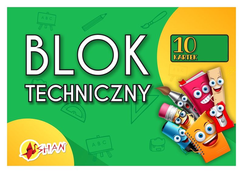 blok techniczny biały shan 200g - a4 zdjęcie 1