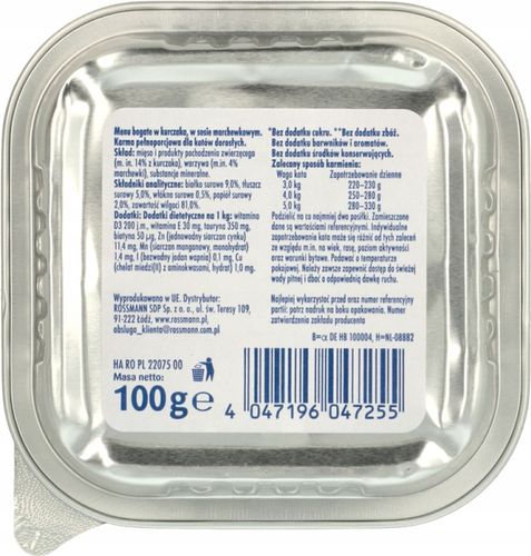 WINSTON MOKRA KARMA DLA KOTÓW Z KURCZAKIEM 100 G na Arena.pl