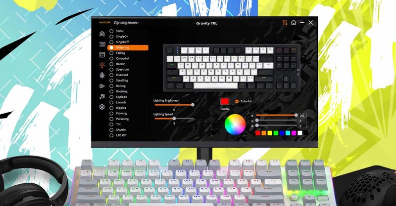 Klawiatura HATOR Gravity TKL (biała) zdjęcie 15