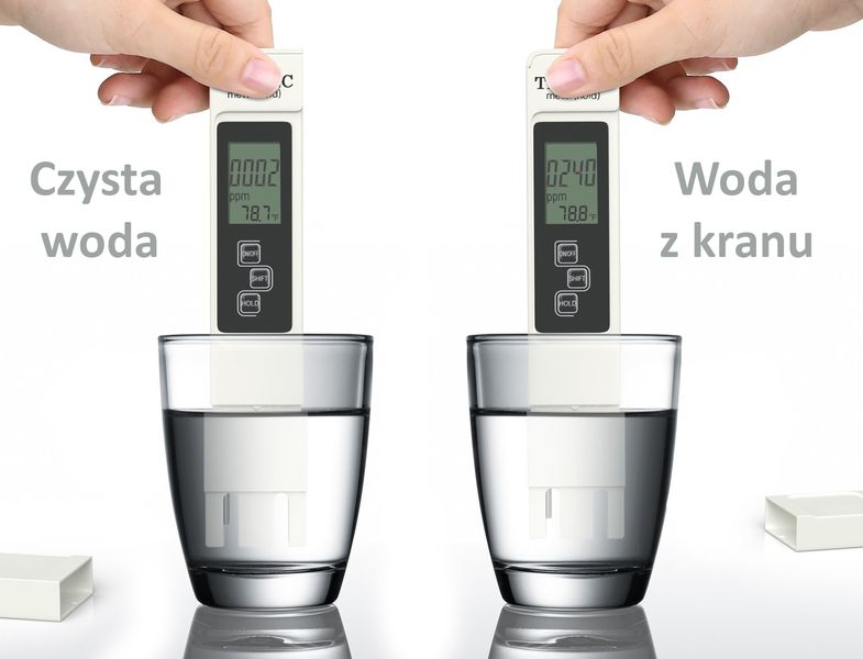 Miernik TDS EC Temp Tester Twardości Wody Osmoza zdjęcie 3