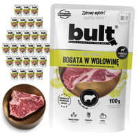 BULT mokra karma dla psa Wołowina saszetka 30x100g Pełnoporcjowa