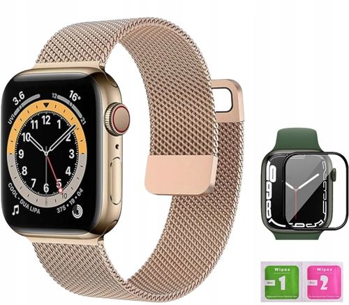 PASEK MAGNETYCZNY DO APPLE WATCH 1 2 3 3 4 5 6 7 8 9 SE 42/44/45/49mm SZKŁO na Arena.pl