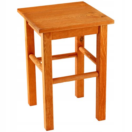 KADAX Drewniany Taboret Stolek Kuchenny Solidny Olcha Kwadratowy na Arena.pl