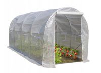 Folia zamienna 3x2x2m 6m² biała PE UV4 na tunel z oknami