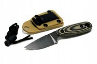 Nóż taktyczny wojskowy J.R.M. ESE Bushcraft survival neck G10 stal D2 etui