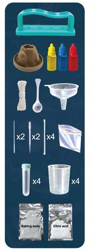 EKSPERYMENTY DLA DZIECI ZESTAW EDUKACYJNY WULKAN MAŁY CHEMIK 14W1 WYBUCH na Arena.pl