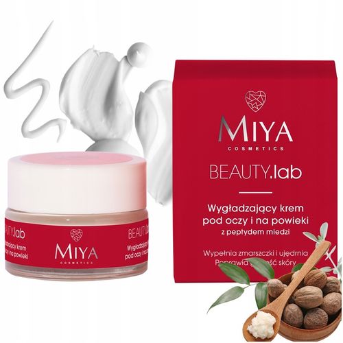 Wygładzający Krem Pod Oczy i Na Powieki z Peptydem Miedzi 15 ml Miya na Arena.pl