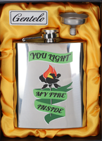 Elegancka Stal Nierdzewna Piersiówka 180 Ml W Czarnej Boxie