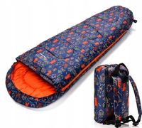 Śpiwór dziecięcy mumia kaptur pokrowiec plecak dla dzieci METEOR Ymer 155cm