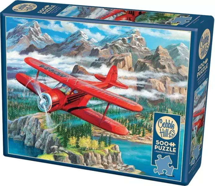 Cobble Hill Puzzle 500 el. Dwupłatowiec (Beechcraft Staggerwing) zdjęcie 3