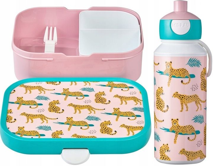 MEPAL LUNCHBOX ŚNIADANIÓWKA POJEMNIK KANAPEK SZKOŁY BIDON DZIECKA LEOPARD zdjęcie 1