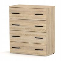 SZAFKA NA BUTY DĄB SONOMA 71x82.9x35 4 PÓŁKI REGAŁ STOJAK BEZ