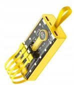 POWERBANK Z WYŚWIETLACZEM 20000 mAh SUPER LATARKA 4xKABEL SZYBKIE ŁADOWANIE