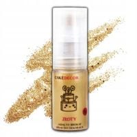 Barwnik spożywczy ZŁOTY Brokat jadalny w sprayu pyłek z pompką