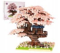 Zestaw Klocków z LED Magiczny Dom na Drzewie Japońska Wiśnia Sakura 2151el.