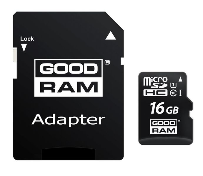 GOODRAM KARTA MICROSD 16GB MICRO CL10 + ADAPTER SD zdjęcie 3