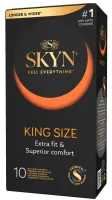 skyn king size prezerwatywy nielateksowe 190mm 10 szt. duży rozmiar