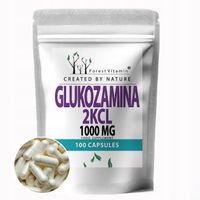 GLUKOZAMINA 2KCL 100 KAPSUŁEK 1000MG STAWY KOŚCI RUCH MSM KOLANA