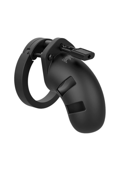 Model 20 - Chastity - 3.5"""" - Silicone Cock Cage - Black zdjęcie 2