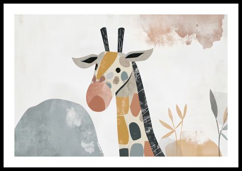 Plakat 60x40cm Żyrafa Bambino na Arena.pl