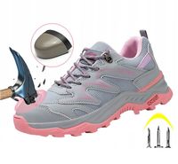 LEKKIE BUTY ROBOCZE DAMSKIE półbuty SPORTOWE ochronne z noskiem BHP r.39