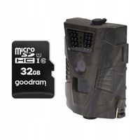 KAMERA LEŚNA NOCNA FOTOPUŁAPKA DO OBSERWACJI ZWIERZĄT 5MP IR IP65 + 32GB SD