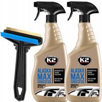 2x K2 ALASKA ODMRAŻACZ PŁYN 700ml + SKROBACZKA MURSKA DO ODMRAŻANIA SZYB