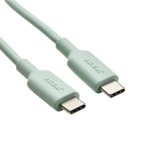 Kabel przewód USB-C USB-C 3A 1 m 480Mb/s szybki IKEA SITTBRUNN jasnozielony