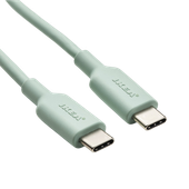Kabel przewód USB-C USB-C 3A 1 m 480Mb/s szybki IKEA SITTBRUNN jasnozielony