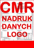 cmr list przewozowy 100 kartek - 4 odcinki - 25 kompletów - nadruk