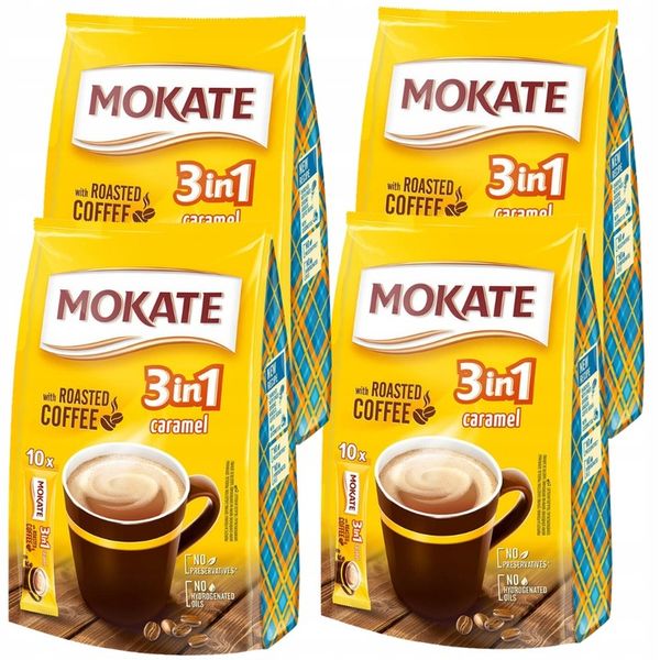 Mokate Caramel 3 w 1 Napój Kawowy 4x10 sztuk zdjęcie 1