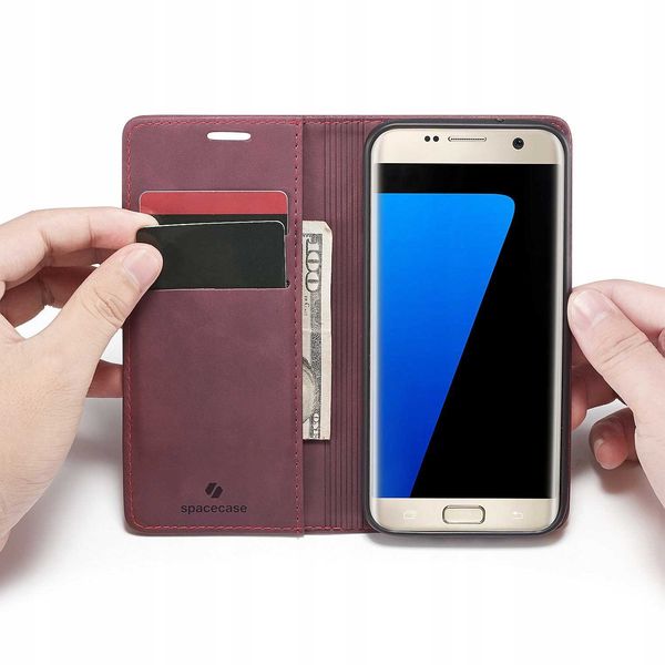 Spacecase Wallet Galaxy S7 Edge Red zdjęcie 13
