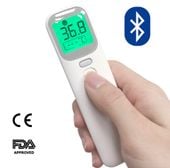 Termometr Bezdotykowy Medyczny Ucho, Czoło, Dziecko. Bluetooth Aplikacja